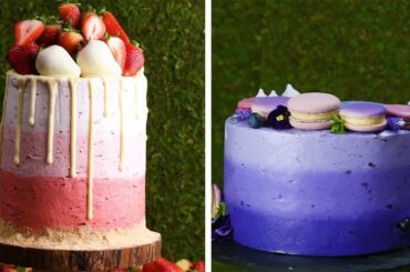 How to Frost the Perfect Ombré Cake!!! Cake Decoration Tutorial for Beginners