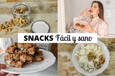MIS SNACKS FAVORITOS 🤤 Fáciles, RÁPIDOS y saludables | Museecoco