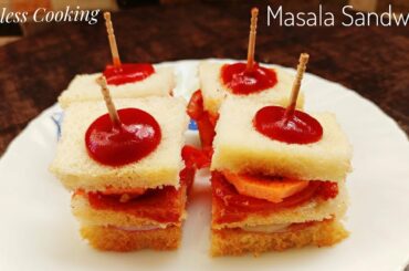 🔥Cooking with out Fire for School Competition | Masala Sandwich | Eggless Bread Sandwich |