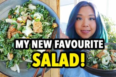 OMG My Favourite Salad! Vegan Bok Choy Caesar Salad Recipe