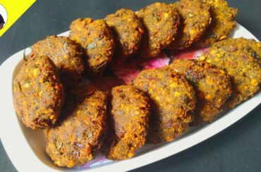 Vada recipe | Spinach Vada | Evening Snacks recipes | Snacks recipes | Mamma's Kitchen