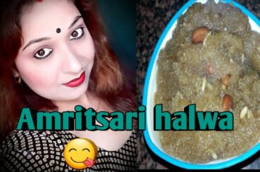 Amritsari halwa recipe 😋## 100% healthy sweet dish 👍