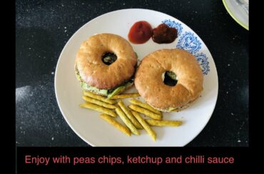 Quick healthy lunch - Veggie Bagel