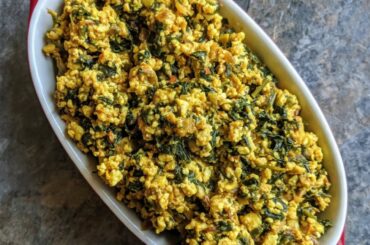 Palak Paneer Bhurji Recipe Video