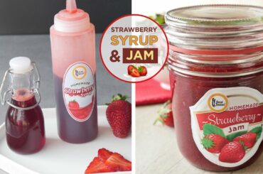 Homemade strawberry Jam and Syrup Recipes By Food Fusion