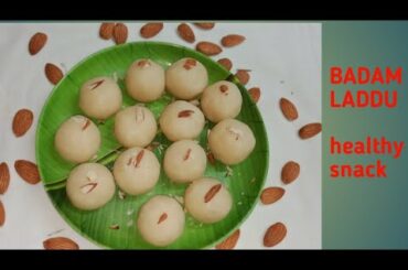 BADAM LADDU | HEALTHY SNACK RECIPE