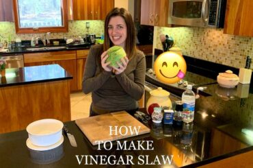 How To Make Vinegar Slaw | Healthy, Inexpensive, Low Calorie Side Dish
