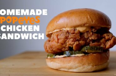 Popeyes Chicken Sandwich [HOMEMADE AND BETTER] | Copycat Recipe | Ilhan. A