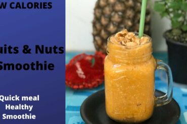 Healthy Fruits n Nuts Valentine Smoothie | Quick meal | weightloss EP 6