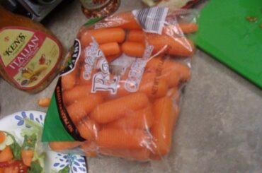 two different salads i made or prepped for supper.