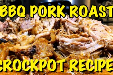 BBQ PORK ROAST/CROCKPOT RECIPES/EASY MEAL IDEAS/BELLA CROCKPOT/BBQ PORK PICNIC