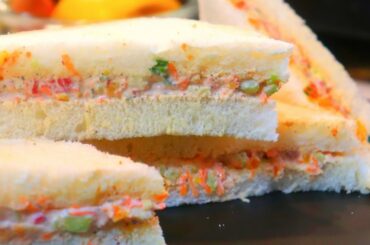 ভেজ স্যান্ডুইচ চিজ বাটার ছাড়া ডায়েট রেসিপি | veg sandwich healthy breakfast recipe for weight loss