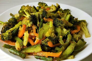 Roasted Broccoli and Bell Pepper Salad