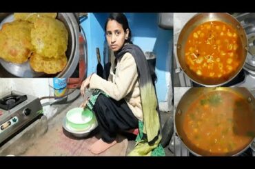 Indian Mummy Evening to Dinner Routine 2020/Palak Puri/Puri wali aloo ki sabji/Woman Housework Video
