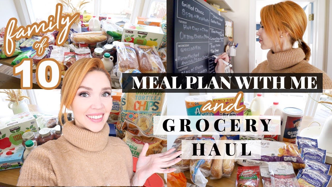 GROCERIES + MEAL PLAN for our Family of 10! GROCERIES + MEAL PLAN for our Family of 10!