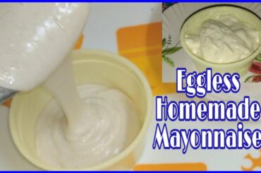 How to make mayonnaise at home in mixture grinder 1 min/eggless mayonnaise recipe