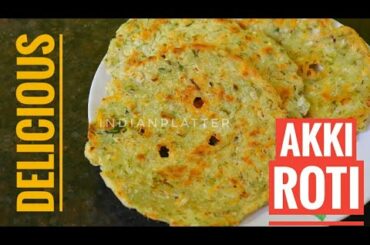 akki roti easy recipe-akki roti cooking-akkiroti recipe