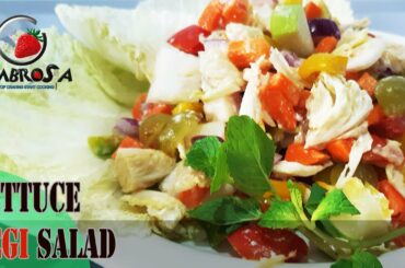 Lettuce Veggie Salad - Perfect for summer parties