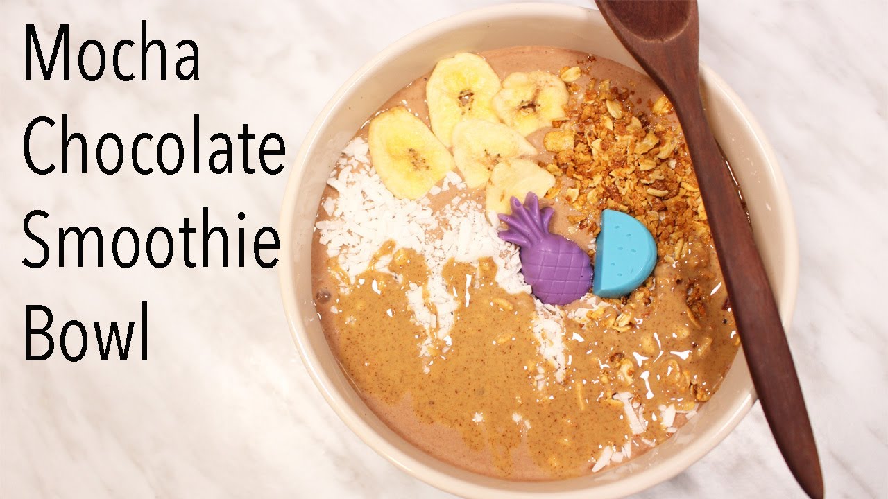 Mocha Chocolate Smoothie Bowl RecipeHealthy and DeliciousPost Workout MealBreakfast Idea Mocha Chocolate Smoothie Bowl RecipeHealthy and DeliciousPost Workout MealBreakfast Idea
