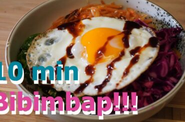 [Vegan Meal ]10min Easy Bibimbap! Easy Recipe Healthy Gluten Free