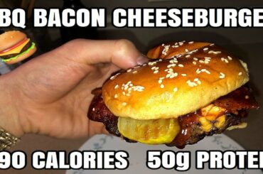 HEALTHY BBQ Bacon Cheeseburger | Low Carb/Fat Recipe