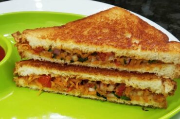 Quick Veg Sandwich Recipe/Veg Tawa Sandwich/ஈஸியான தவா வெஜ் சாண்ட்விச்