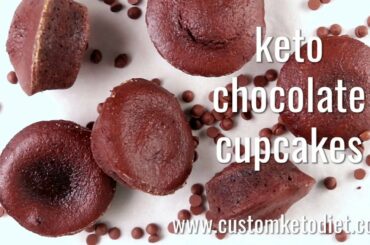 Keto Low Calorie Fancy Chocolate Cupcakes