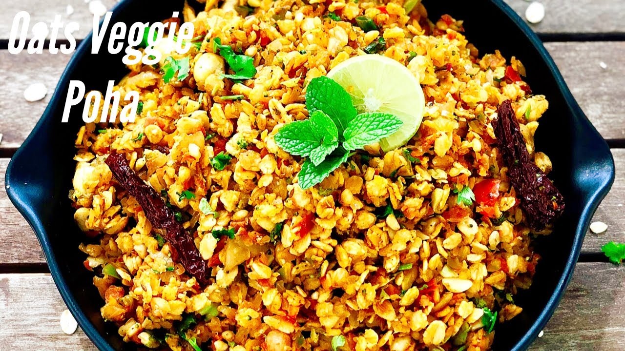Oats Veggie Poha | Healthy Breakfast Recipe | Flavourful Food By Priya Oats Veggie Poha | Healthy Breakfast Recipe | Flavourful Food By Priya