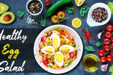 Healthy Egg Salad with avocado | Keto Salad for weight loss | No-cook Egg Salad Recipe without mayo