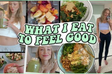 WHAT I EAT IN A DAY! easy healthy recipe ideas to feel good