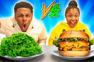 HEALTHY VS JUNK FOOD CHALLENGE