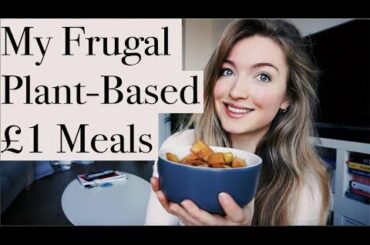 FRUGAL LIVING MEALS: Realistic healthy what I eat in a day (cheap plant based meals)