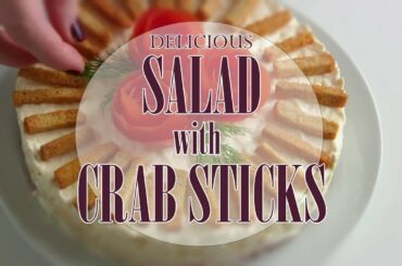 delicious salad with crab sticks | healthy salad recipes