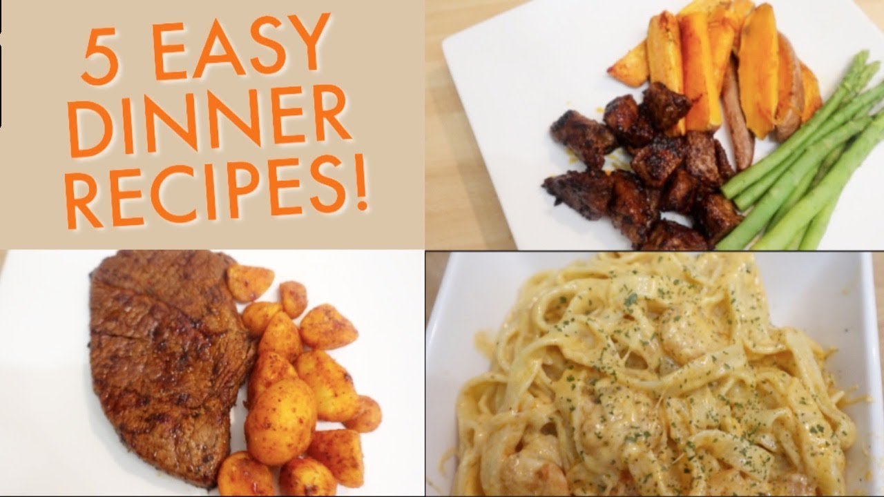 5 EASY DINNER RECIPES! tasty, quick & affordable meal ideas 5 EASY DINNER RECIPES! tasty, quick & affordable meal ideas