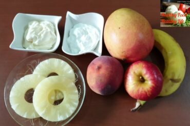 Fruit Salad | Fruit Salad with cream | easy and quick  Fruit Salad