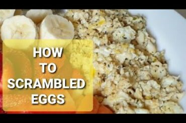 How to make simple SCRAMBLED EGGS | EGG recipe | Breakfast ideas