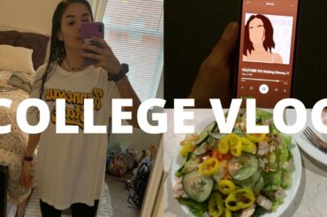 college vlog: gym, healthy meals, busy day