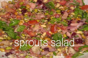 Sprouts  Salad Recipe  in  Telugu | Healthy sprouts  salad for weightloss | Diet  Recipes