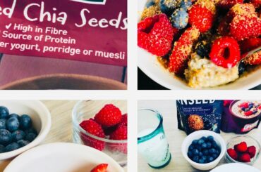 OATS CHIA SEEDS and BERRIES - SUPER HEALTHY BREAKFAST