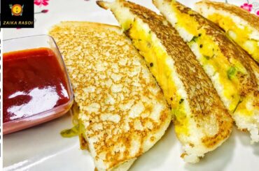 अब बनाये बिना ब्रेड के Aloo Masala Toast|Sooji Nasta|Healthy Breakfast|Zaika Rasoi