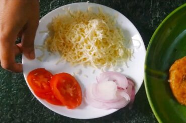Veg aloo tikki burger || snacks recipes ||burger recipe in hindi