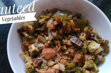 Sauteed Vegetables | Vegetable Salad | Healthy Vegetable Bowl | Gowmi's Channel