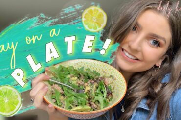MY DAY ON A PLATE | EASY, HEALTHY RECIPES | CHOC CARAMEL SMOOTHIE BOWL!
