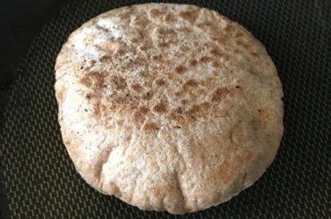 Healthy Whole Wheat Pita Bread -Vegan- Pita on Stovetop no Oil no Sugar no Oven