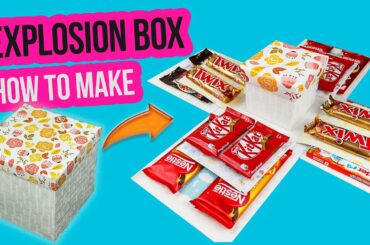 Chocolate Explosion Box Tutorial | Valentine's Day Gift Idea | How To Make Explosion BOX