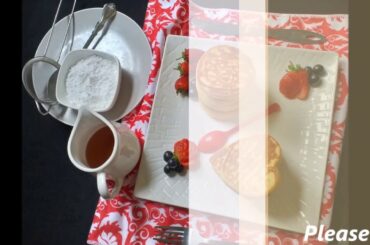 How to make delicious and fluffiest pancakes/valentines breakfast ideas/ breakfast in bed ideas