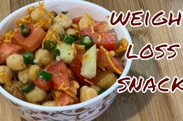 Healthy protein rich chickpea salad recipe | chana chaat | healthy snack #weightloss #chickpeasalad