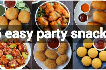 6 easy party snacks recipe | must try party snacks