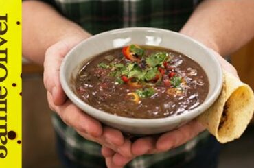 Healthy Black Bean Soup | Jamie Oliver