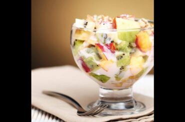 Fruit cocktail Salad | Fruit Salad | Fruit Salad with Cream | Creamy fruit cocktail salad